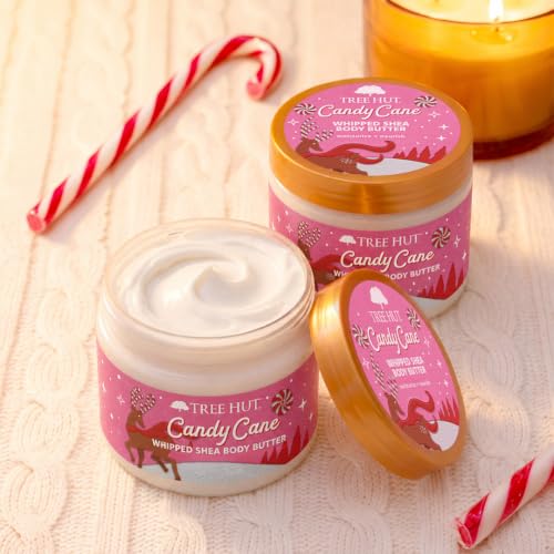 Image 2 of Tree Hut Candy Cane Whipped Body Butter, Limited Edition Holiday, 8.4 Oz