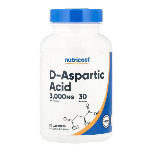 Nutricost D-Aspartic Acid Capsules 3000 Mg 120 Count
