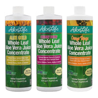 Thumbnail for Image 1 of Default Title for the product Aloe Life Whole Leaf Aloe Vera Juice Multi-Flavor Bundle 16 oz Each