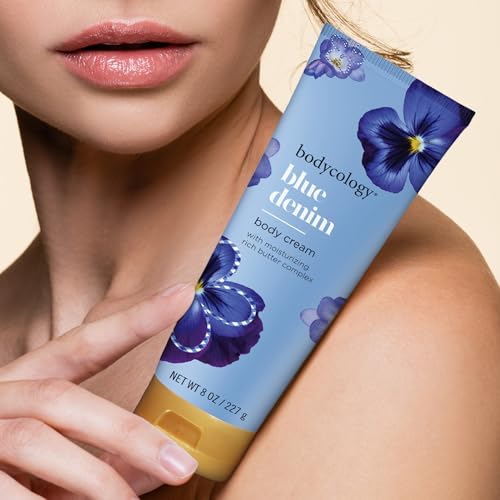 Image 4 of Bodycology Shea Butter Body Cream, Blue Denim, 8 oz (Pack of 2)