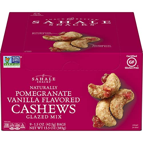 Image 3 of Sahale Snacks Pomegranate Vanilla Cashews, 1.5 oz Bags (18 Packs)