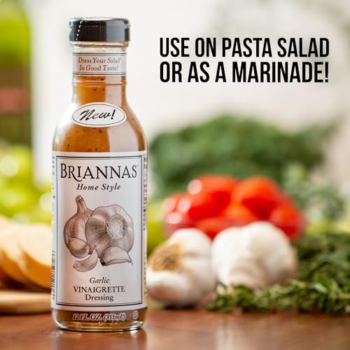 Image 4 of BRIANNAS Home Style Garlic Vinaigrette Dressing, Gluten Free, 2 Pack