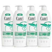 Thumbnail for Image 1 of Unscented / 20 Fl Oz (Pack of 4) for the product Curel Fragrance Free Lotion, Sensitive Hypoallergenic Lotion for Dry Skin, 20 Oz, Pack of 4