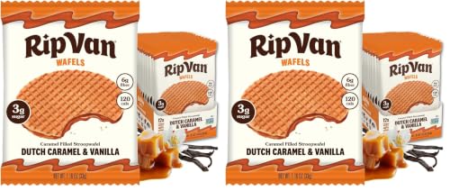 Image 1 of Default Title for the product Rip Van Wafels Dutch Caramel & Vanilla Stroopwafels, 12 Count Pack of 2