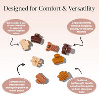 Thumbnail for Image 4 of Kitsch Small Hair Clips for Women and Girls - Sedona, 8pc Set