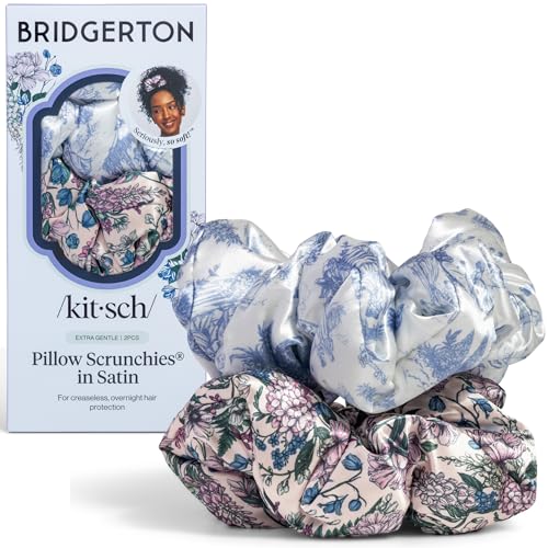 Image 32 of Toile De Blue for the product Kitsch Satin Scrunchies for Women