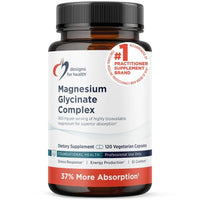 Thumbnail for Image 1 of 120 Count (Pack of 1) for the product Designs for Health Magnesium Glycinate Complex