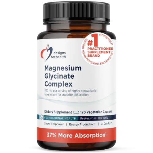 Image 1 of 120 Count (Pack of 1) for the product Designs for Health Magnesium Glycinate Complex