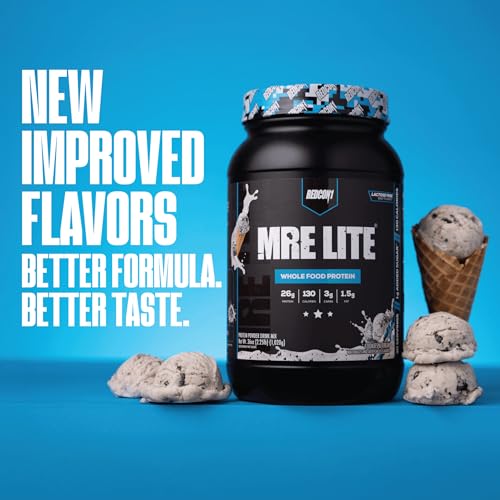 Image 6 of REDCON1 MRE LITE Whole Food Protein Powder, Cookies & Cream - Lactose Free Meal Replacement with Animal Protein Blends - Easy to Digest Formula - Only 3g Carb per Serving (30 Servings)
