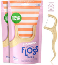 Thumbnail for Image 2 of 1 Count (Pack of 100) for the product SmartLifeco Eco-Friendly Dental Floss Picks