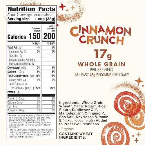 Image 4 of Cascadian Farm Organic Cinnamon Crunch Cereal