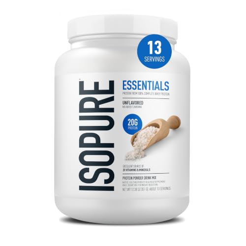 Image 1 of Default Title for the product Isopure Essentials 100% Whey Protein Powder, Unflavored 12.38 OZ