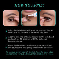 Thumbnail for Image 5 of Ardell Natural False Eyelashes 105 - Black, 4 Pack