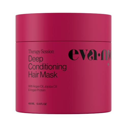 Image 1 of 13.5 Fl Oz (Pack of 1) for the product EVA·NYC Therapy Session Deep Conditioning Hair Mask with Vegan Protein, Jojoba Oil  Argan Oil - 13.5 fl oz