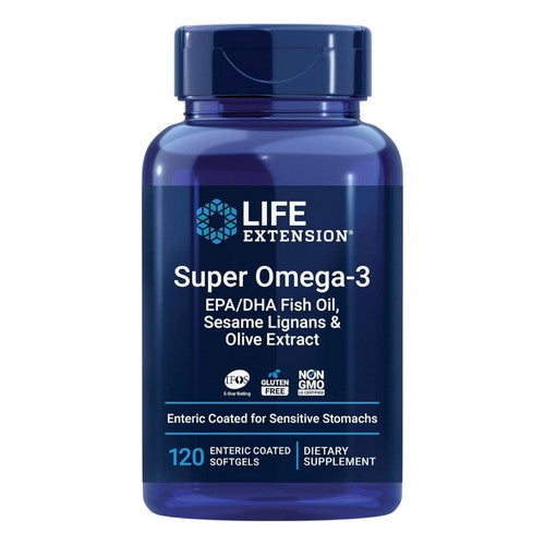 Life Extension Super Omega 3 EPA And DHA Fish Oil 120 Enteric Coated Softgel
