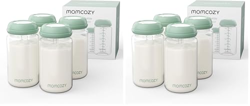 Image 2 of 1 Count (Pack of 2) for the product Momcozy Natural Baby Bottles, Wide-Neck, BPA Free Breast Milk Container