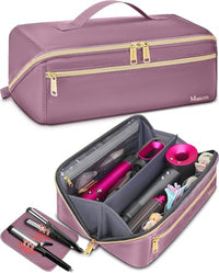 Thumbnail for Image 9 of Grey Pink / Standard for the product Mancro Hair Tools Travel Bag Compatible with Shark Flexstyle