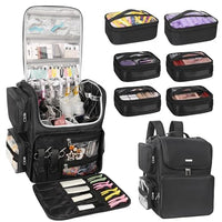 Thumbnail for Image 1 of Black With 6 Pcs Bags for the product Relavel Hair Tools Travel Bag