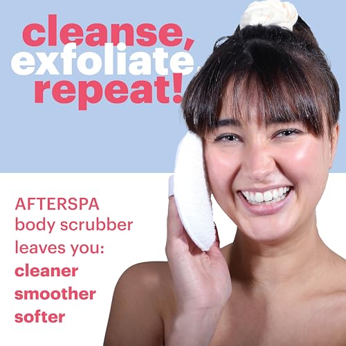 Image 8 of AFTERSPA Afterspa Bath & Shower Round Dual Texture Scrubber 6 count (Pack of 6)
