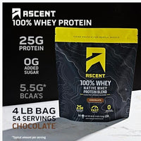 Thumbnail for Image 2 of Ascent 100% Whey Protein Powder 4 lb