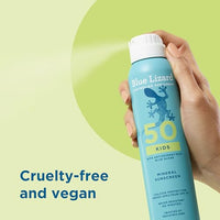 Thumbnail for Image 3 of BLUE LIZARD Kids Mineral Sunscreen Spray SPF 50+, 5 oz
