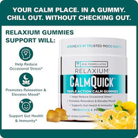 Thumbnail for Image 6 of Relaxium Calm Gummies with L-Theanine, B6, Magnesium, Lemon, 60ct
