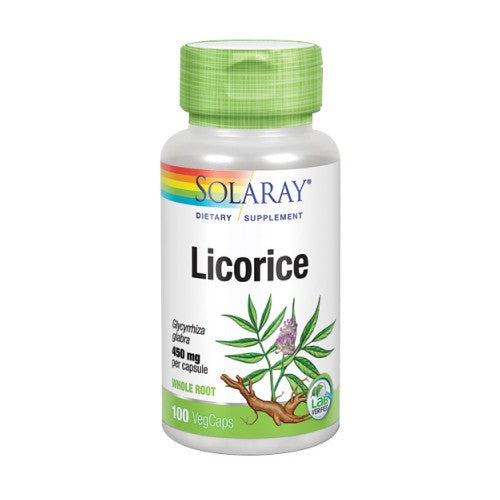 Solaray Licorice 450 mg 100 Veg Caps