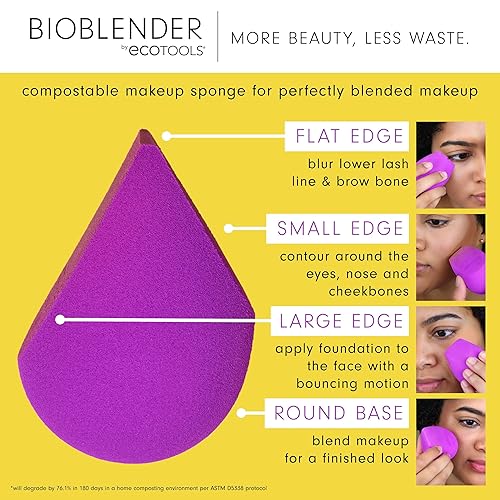 Image 3 of EcoTools Bioblender Makeup Sponge Duo, 2 Count