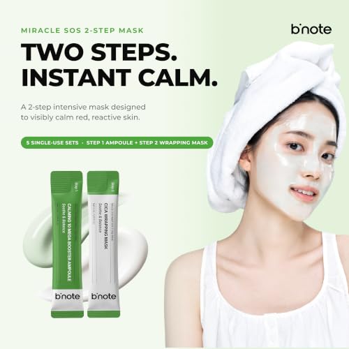 Image 2 of B'note Miracle SOS Relief Shot 2-Step Mask, 5ea x 0.2 fl oz