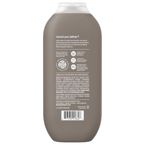 Image 2 of Method Men? Body Wash, Cedar + Cypress, 18 fl oz, 6 Pack