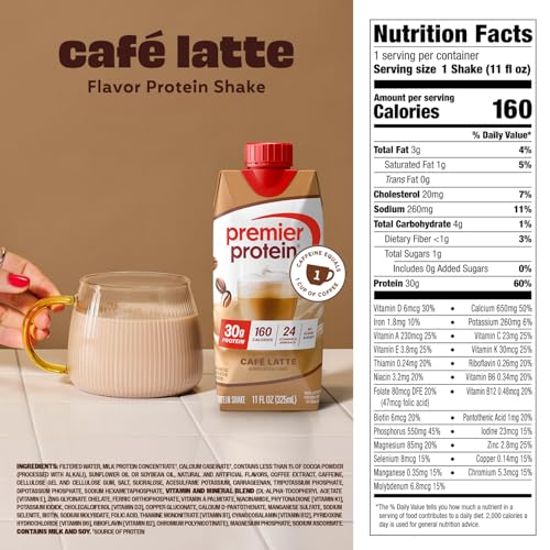 Image 2 of Premier Protein +Energy High Protein Shake 12 Pack