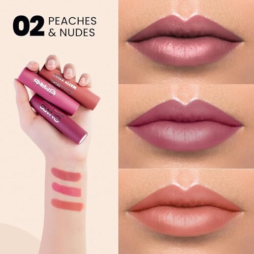 Image 2 of Generic MARS Matte Box Set of 3 Lipsticks for Women 3x3.2 gm
