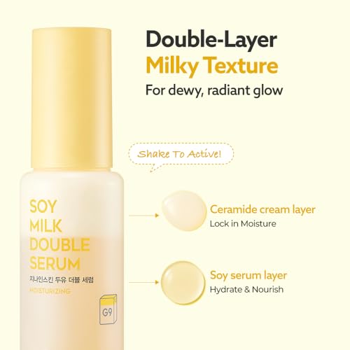 Image 5 of G9SKIN Korean Vegan Ceramide Serum with Soy Milk for Dry Skin, 50 ml