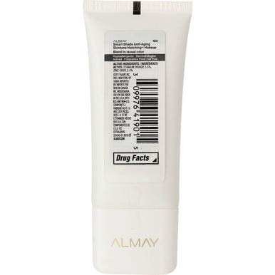 Image 7 of Almay Anti-Aging Foundation, Smart Shade Face Makeup, Medium Coverage, Natural Finish with SPF 20, Hypoallergenic-Fragrance Free, Dermatologist Tested, 100 My Best Light, 1 Oz