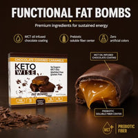 Thumbnail for Image 4 of Keto Wise Fat Bombs Chocolate Covered Caramels, Pack of 7
