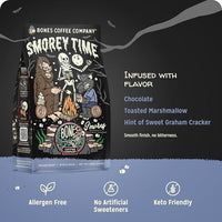 Thumbnail for Image 3 of Bones Coffee Company S'morey Time Flavored Coffee - Medium Roast - Ground or Whole Bean - 12 Oz