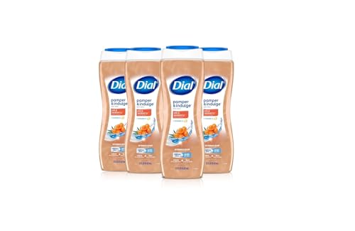 Image 1 of Default Title for the product Dial Body Wash Pamper & Indulge Silk & Seaberry 21 fl oz Pack of 4