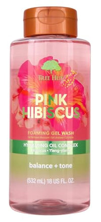 Thumbnail for Image 5 of Pink Hibiscus / 18 Fl Oz (Pack of 1) for the product Tree Hut Foaming Body Wash