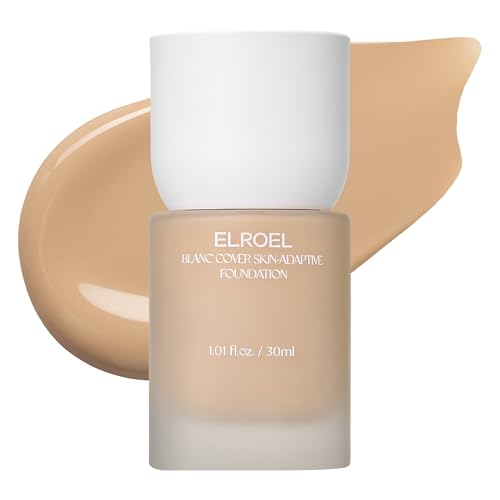 Image 10 of No.310 for the product ELROEL Blanc Cover Foundation - K Beauty Liquid Foundation Makeup
