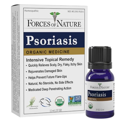 Image 1 of 0.39 Ounce (Pack of 1) for the product Forces of Nature Psoriasis Treatment for Scalp & Skin, 0.37 Fl Oz (11 ml)