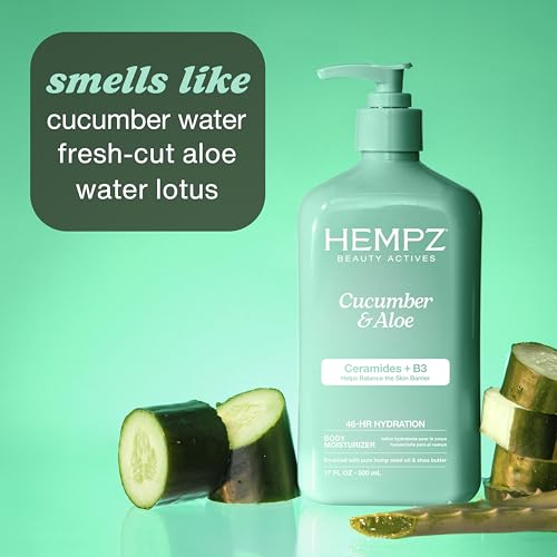 Image 5 of Hempz Body Lotion - Cucumber & Aloe Herbal Limited Edition 17 Fl Oz
