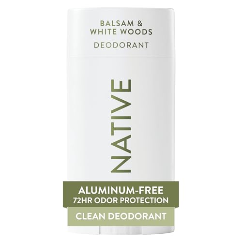 Image 1 of Default Title for the product Native Deodorant Contains Naturally Derived Ingredients, 72 Hour Odor Control, Deodorant for Women and Men, Aluminum Free, Balsam & White Woods 2.65oz