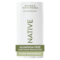 Thumbnail for Image 1 of Default Title for the product Native Deodorant Contains Naturally Derived Ingredients, 72 Hour Odor Control, Deodorant for Women and Men, Aluminum Free, Balsam & White Woods 2.65oz
