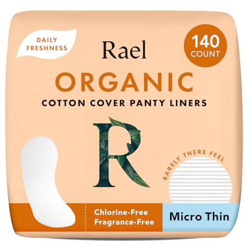 Image 1 of Default Title for the product Rael Panty Liners for Women, Organic Cotton Cover (Micro Thin, 140 Count)