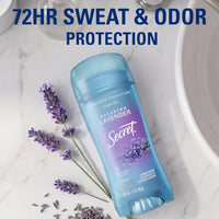 Thumbnail for Image 3 of Secret Antiperspirant Deodorant for Women, Relaxing Lavender Scent, 3.4 oz