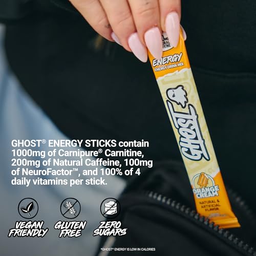 Image 5 of GHOST Sugar-Free Energy Drink Packets, Orange Cream, 24 Sticks