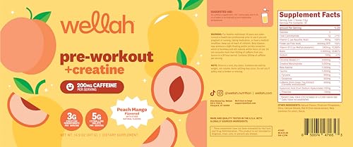 Image 11 of Wellah Pre-Workout + Creatine Powder