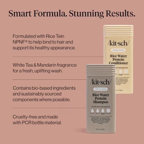 Image 3 of Kitsch Rice Water Shampoo and Conditioner Set for Hair Growth