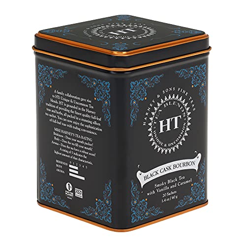 Image 1 of Default Title for the product Harney & Sons HT Black Cask Bourbon Black Tea, 20 Sachets in Tin