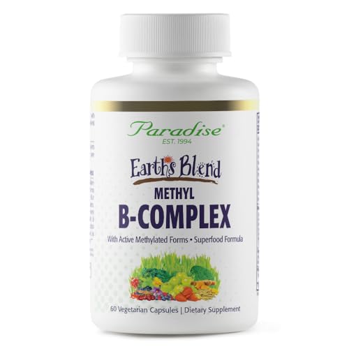 Image 1 of 60 Count (Pack of 1) for the product Paradise Herbs Earth's Blend B-Complex Methylated 60 Capsules